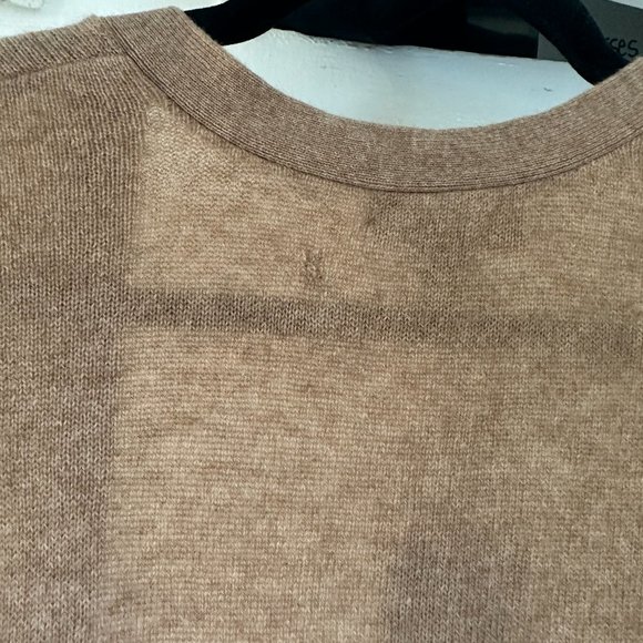 charter club heather camel cashmere cardigan FINAL PRICE NO OFFER CONSIDERED - Picture 8 of 10